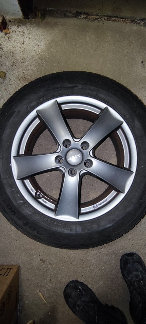 Alu kola Dezent 7J17 ET40 5x112, zimní pneu, Kodiaq, Tiguan - 10