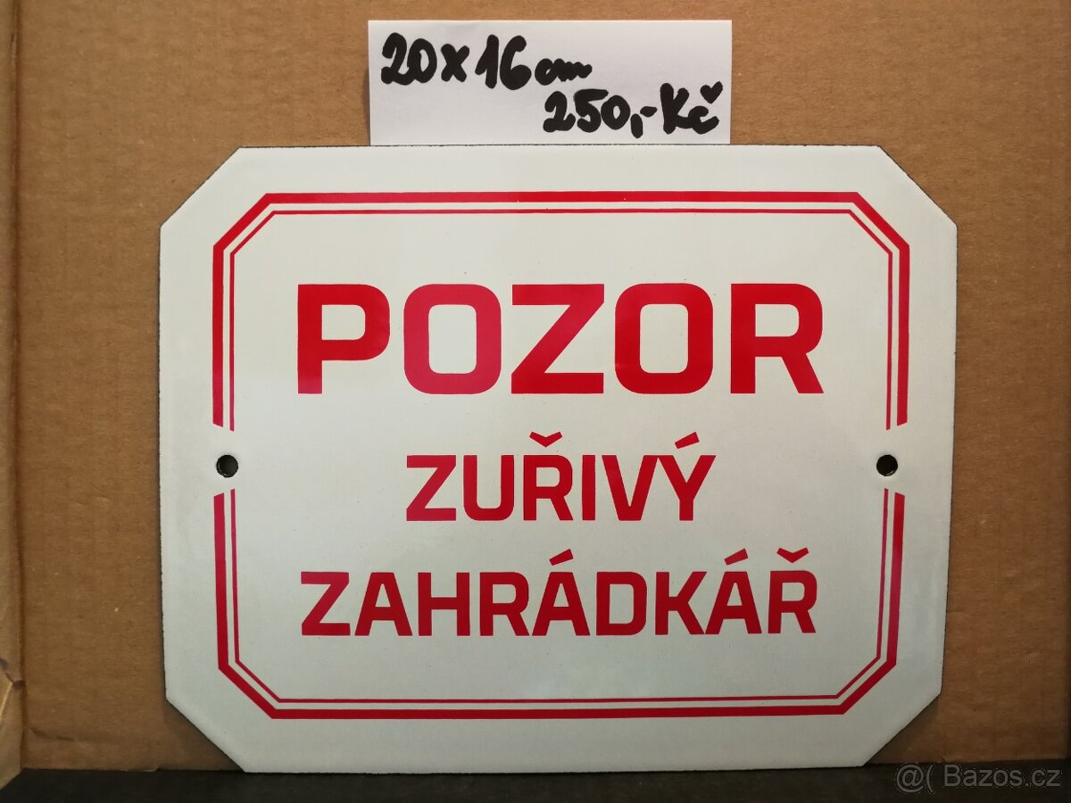 smaltovane cedule - 10