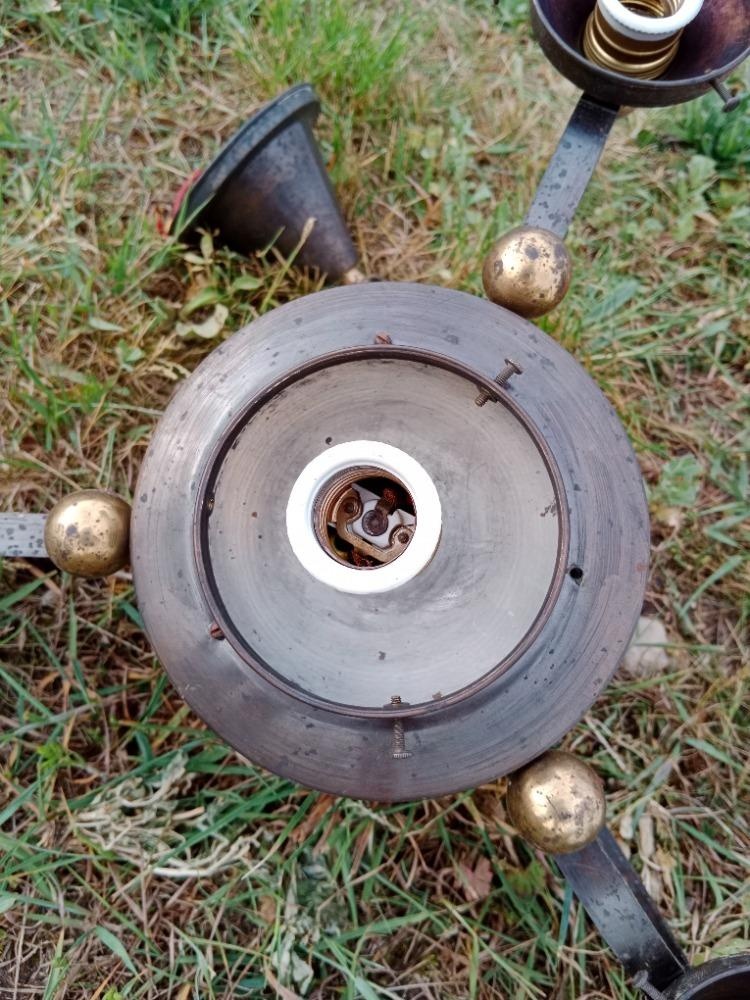 Starozitny mosazny lustr - 10