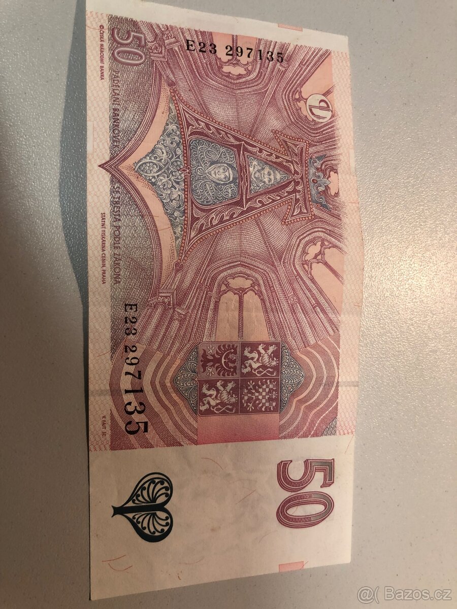Staré papírové padesátikoruny - 10