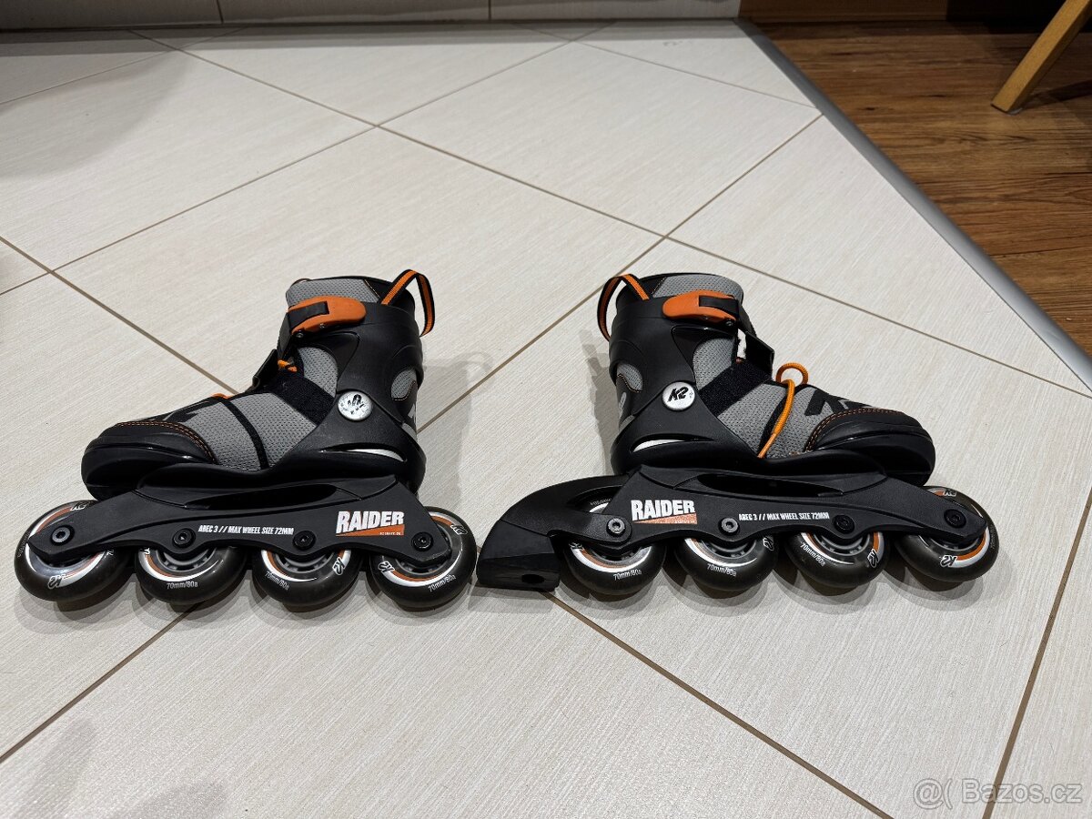Dětské rostoucí kolečkové inline brusle K2 (2 x) - 10