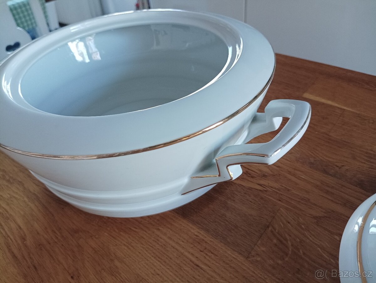 STAROŽITNÁ ART DECO PORCELÁN TERINA KMP BYSTŘÍCE - 10