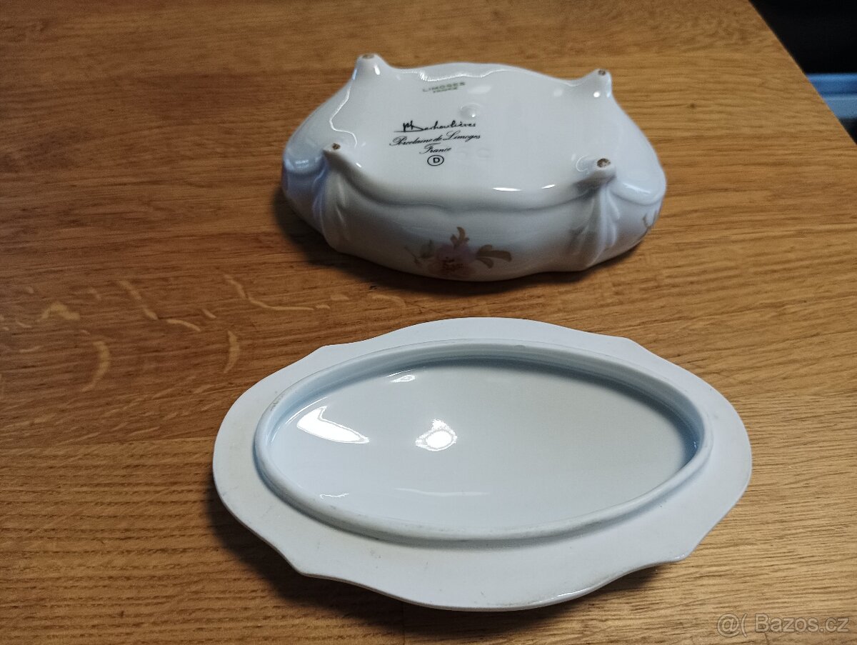 PORCELÁNOVÁ DÓZA NA ŠPERKY PHILIPPE DESHOULIERES FRANCIE - 10