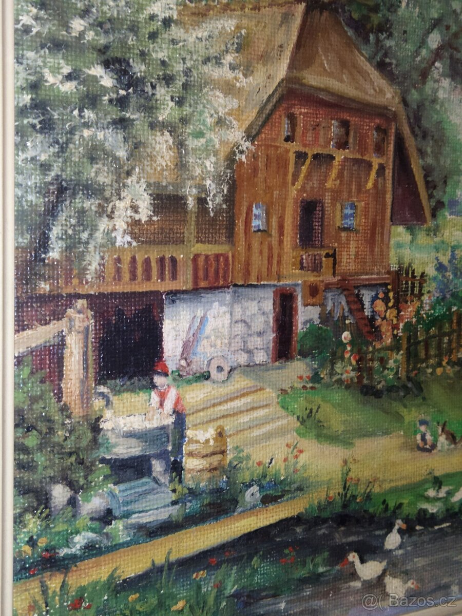 Obraz 61 × 51 , olejomalba / na kartonu - 10