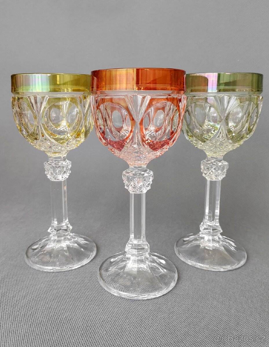 Luxusní sada křišťálových broušených sklenic od Hofbauer - 10