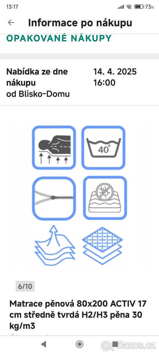 Zdravotní matrace IZER Activ 17cm - 10