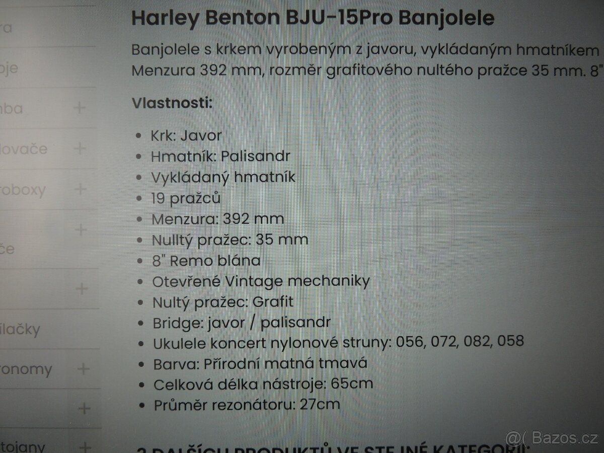Banjolele Harley Benton BJU-15 - 10