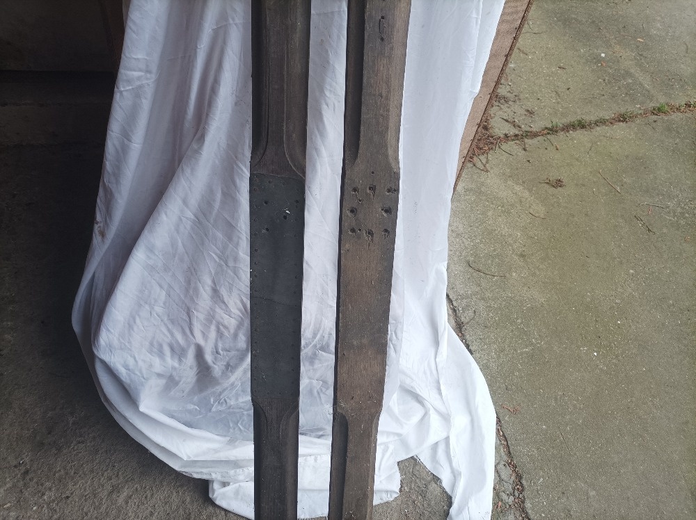 Starodávné sjezdové lyže k dekoraci - 10