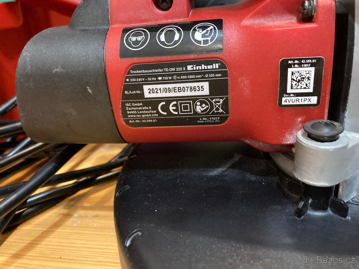 Bruska na sádrokarton Einhell TE-DW 225 X + brusivo - 10