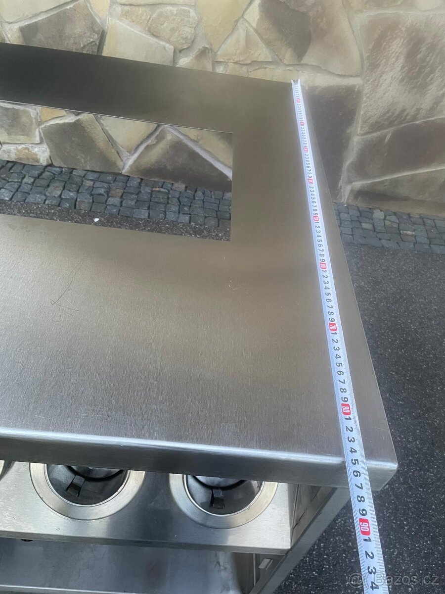 Nerezový stul s podavačem kelímků - 10