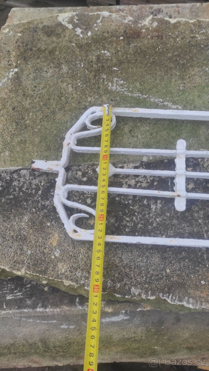 Staré železné dílce zábradlí, 19 ks - 10
