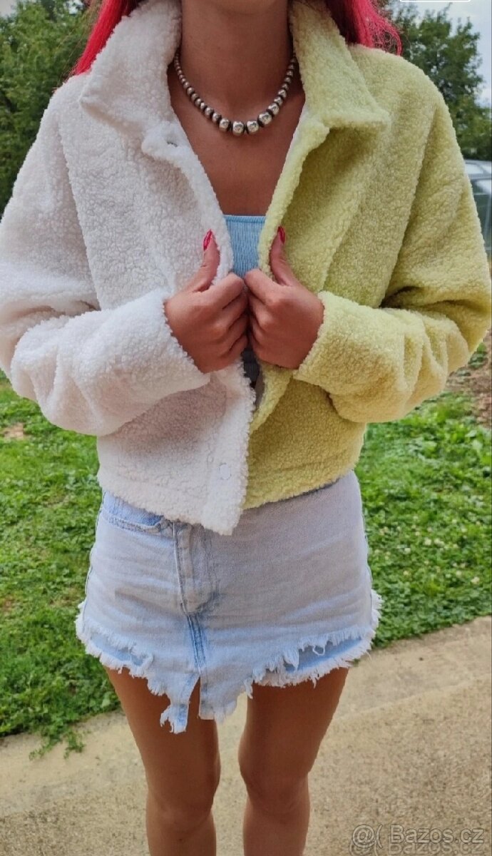 Nový crop top kabátek M - 10
