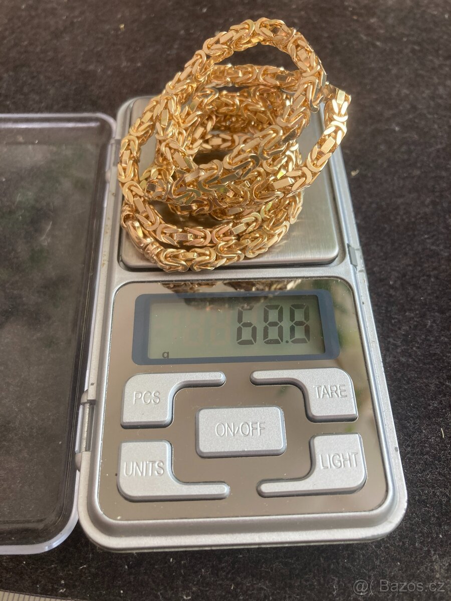 TOP-Zlatý řetízek PLNÝ 14k Žluté plné zlato 585/1000 - 10