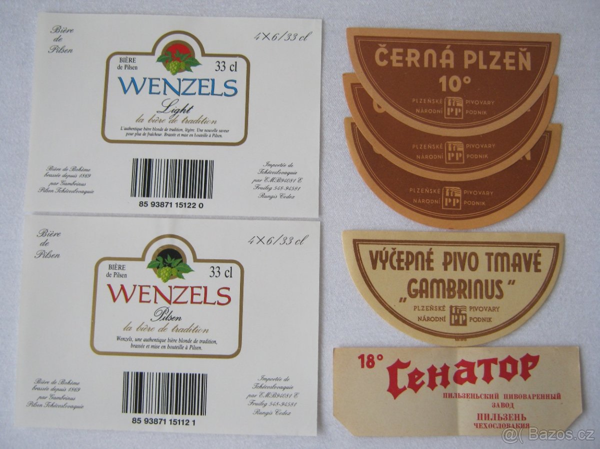 sbírka pivní etikety pivovar Gambrinus Plzeň 590ks - 10