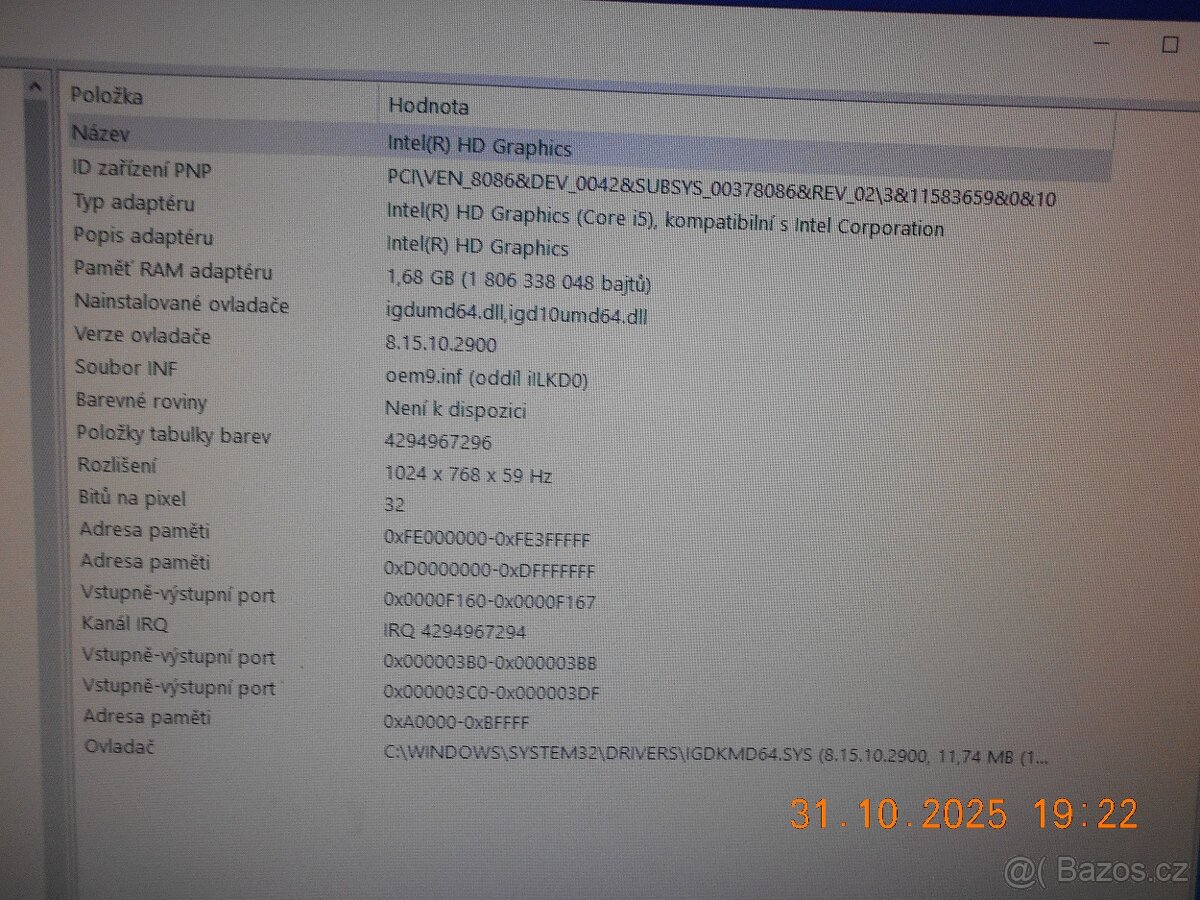 PC + 2x LCD; IntelCore i5 3,2Ghz; 12GB DDR3, SSD disk, DVDRW - 10