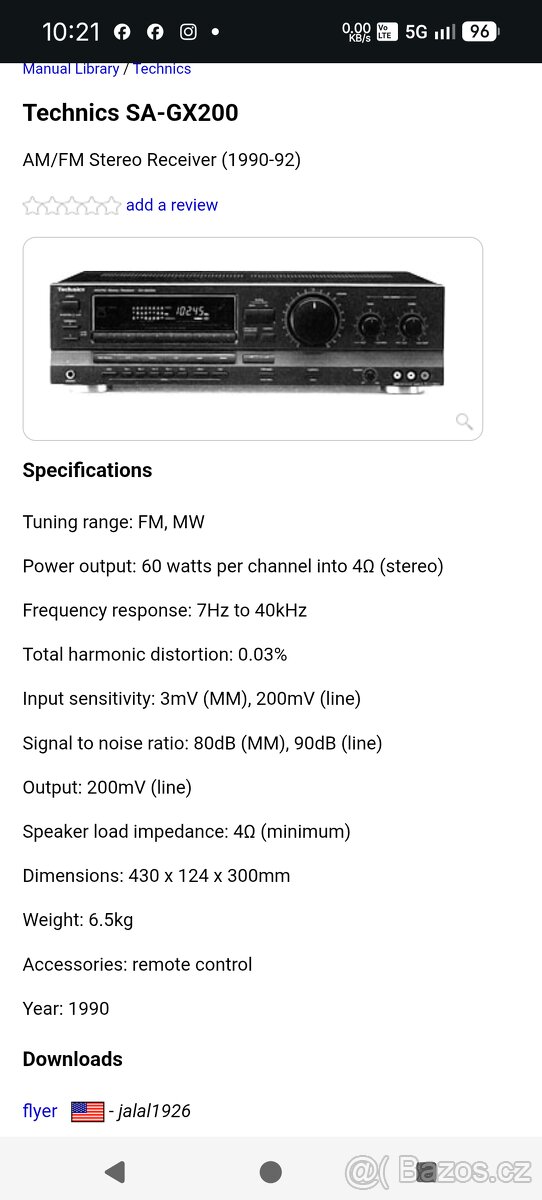 Technics SA-GX200 - 10