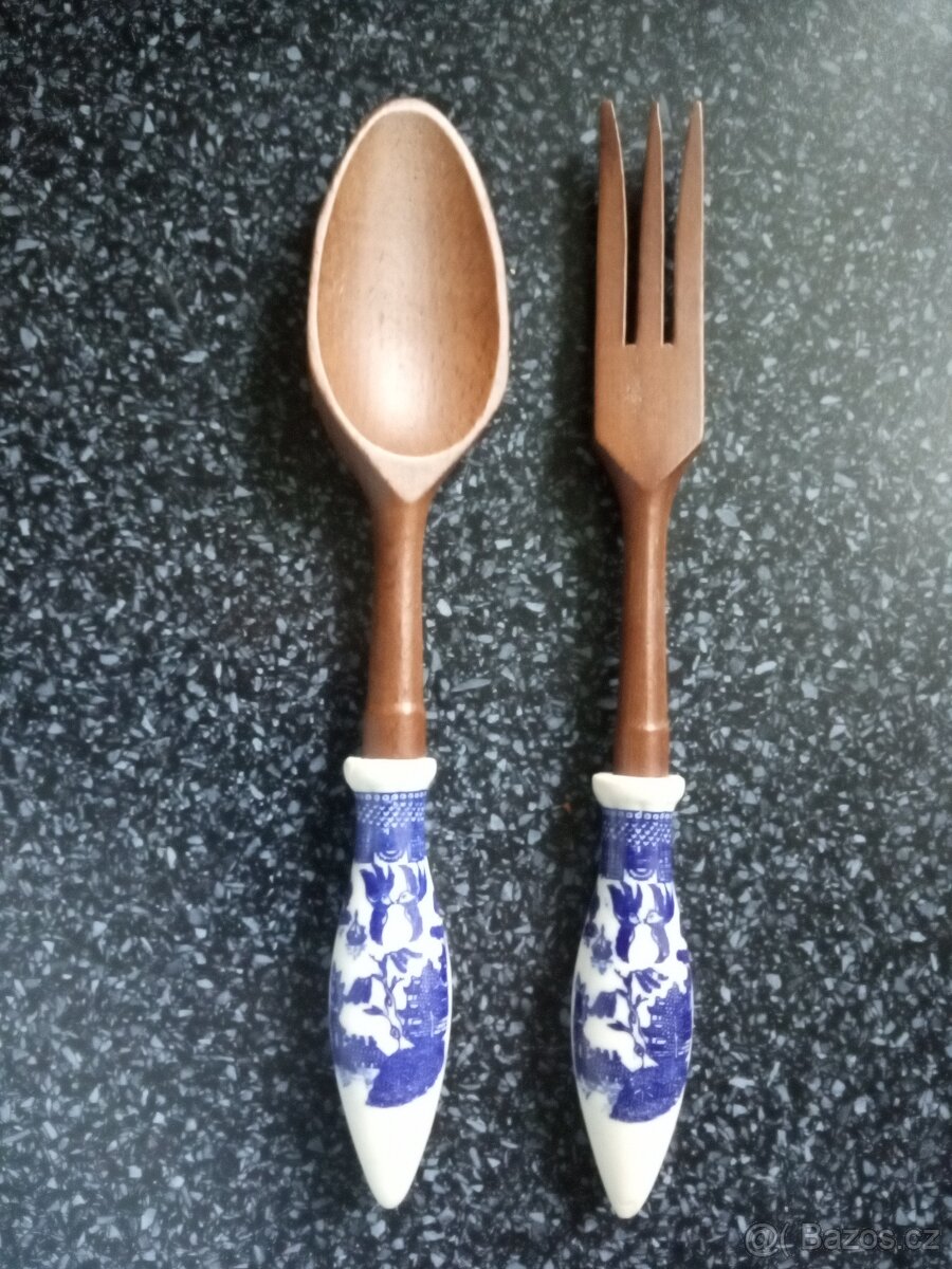 Velká váza, sklenička, čajový keramický set, květináč - 10