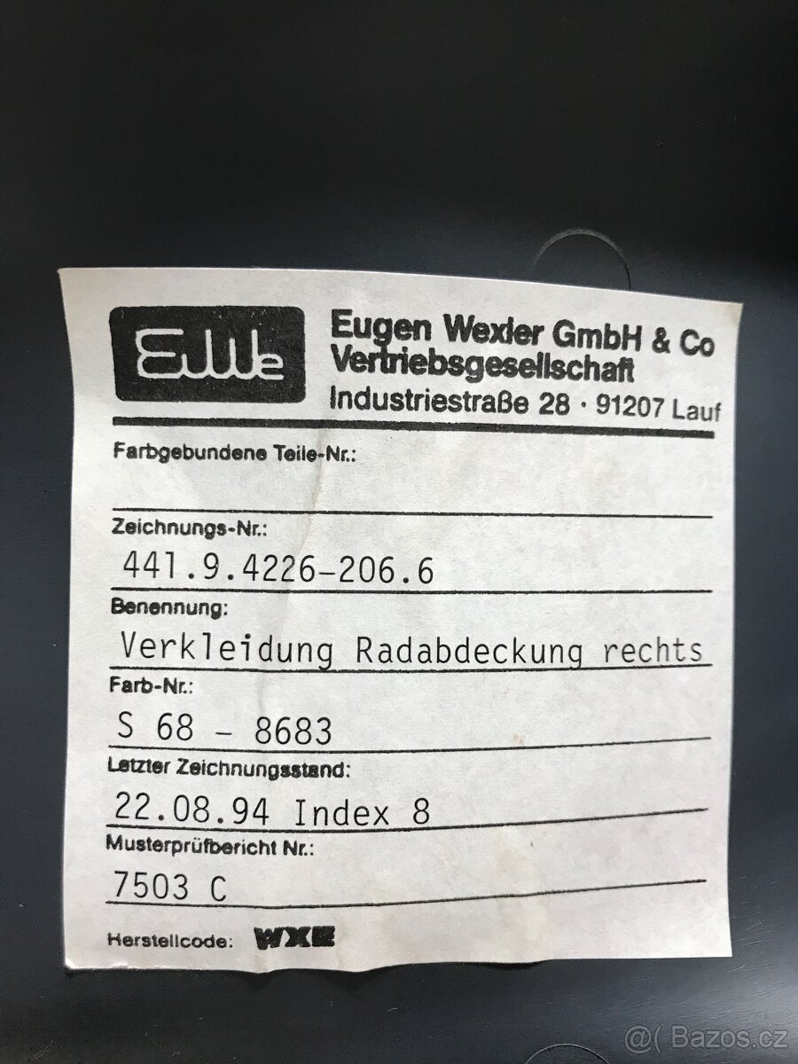 ŠKODA FELICIA Vnitřní kryt zadních dveří uloženka - 10