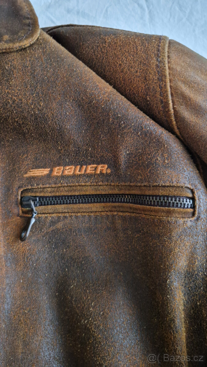 Kožená bunda BAUER hnědá XL - 10
