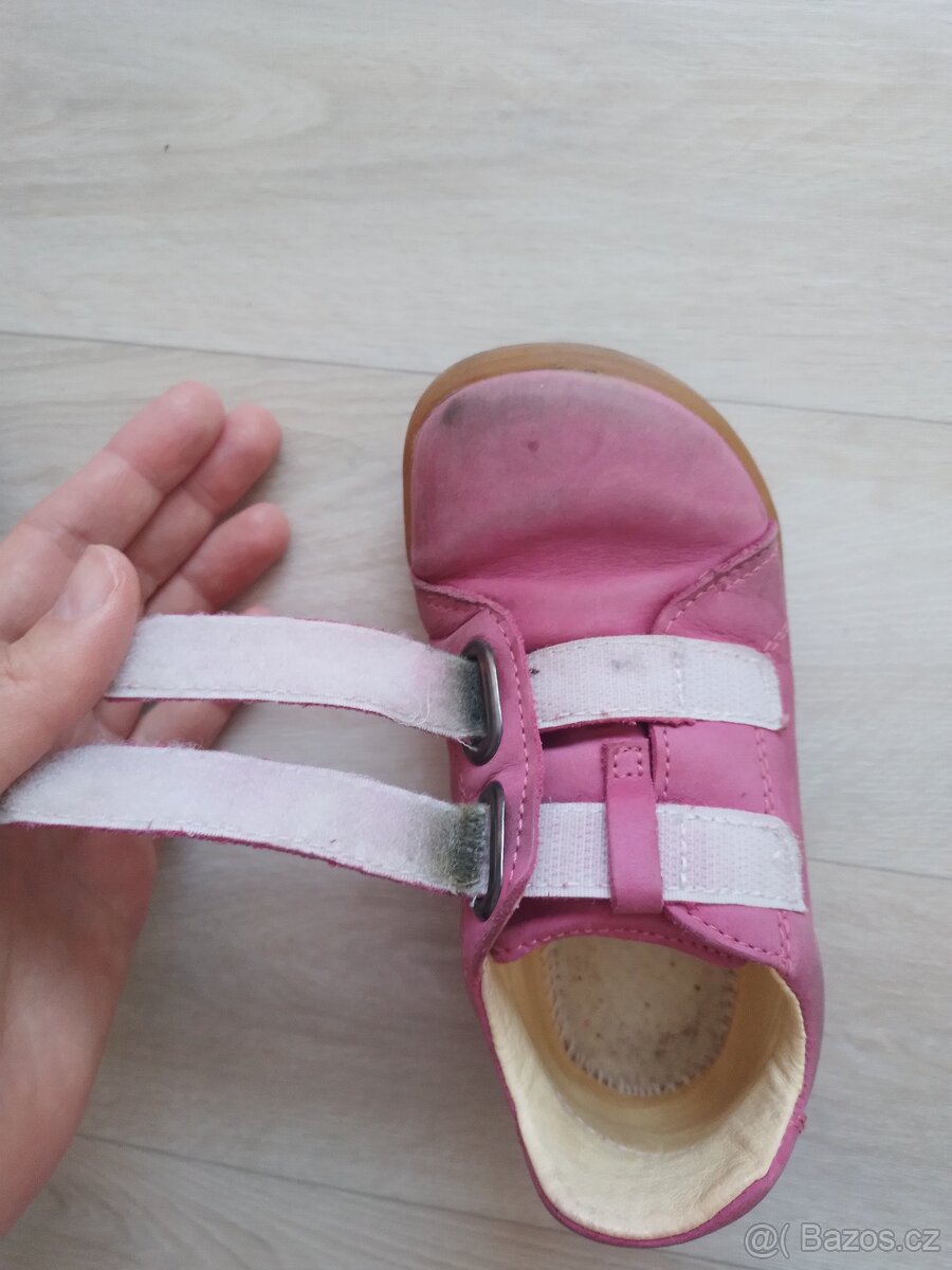 Dívčí kožené barefoot celoročky Baby Bare Febo Spring vel.25 - 10