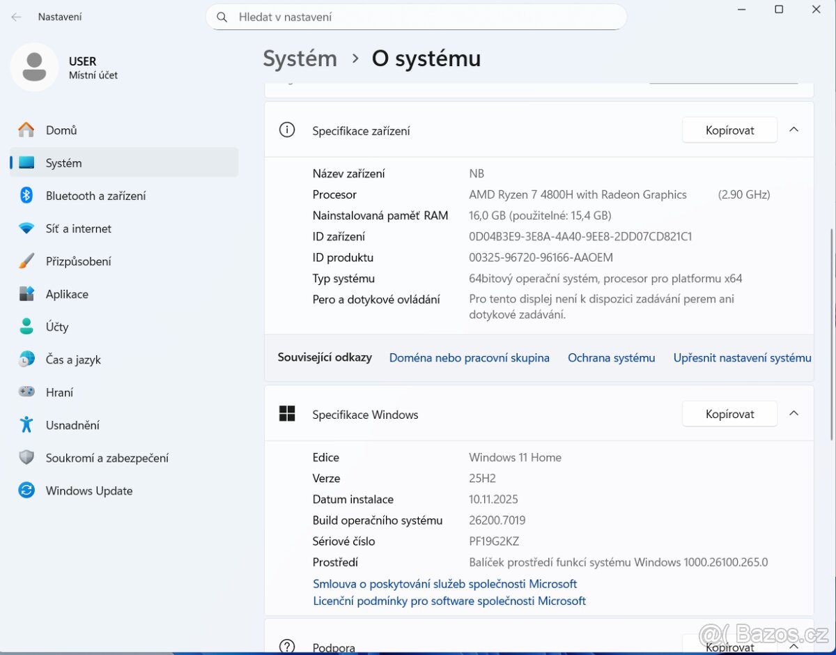 Lenovo Legion 5 (15ARH05H) - 16 GB - 1000 GB SSD - 10