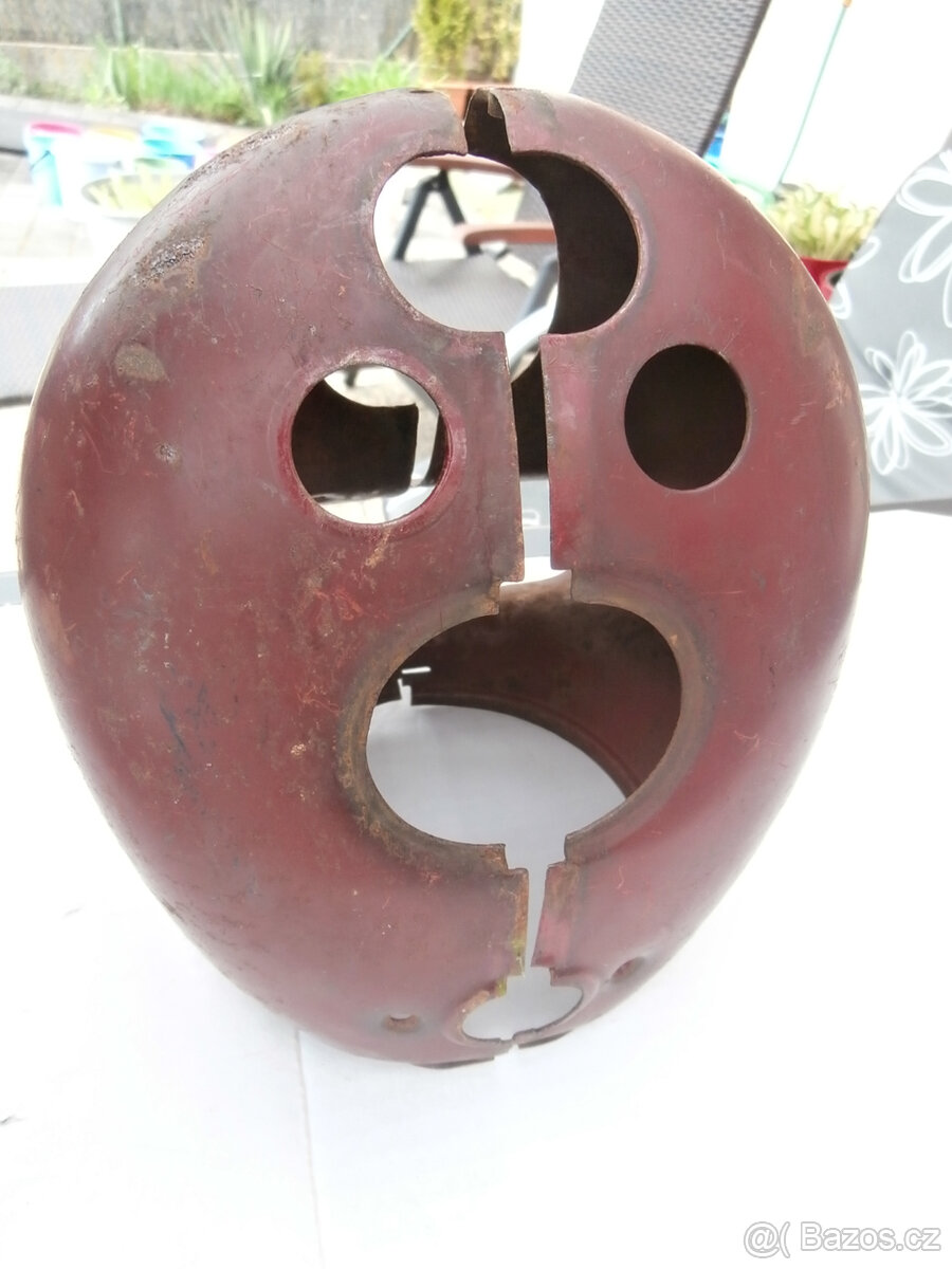 Motocykl veterán přední světlo plechy náhradní díly 900 kč - 10