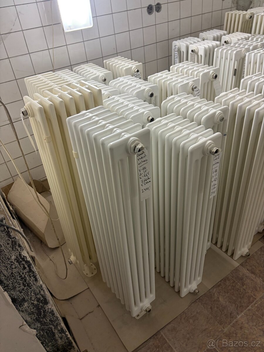 trubkové plechové retro radiátory - 10