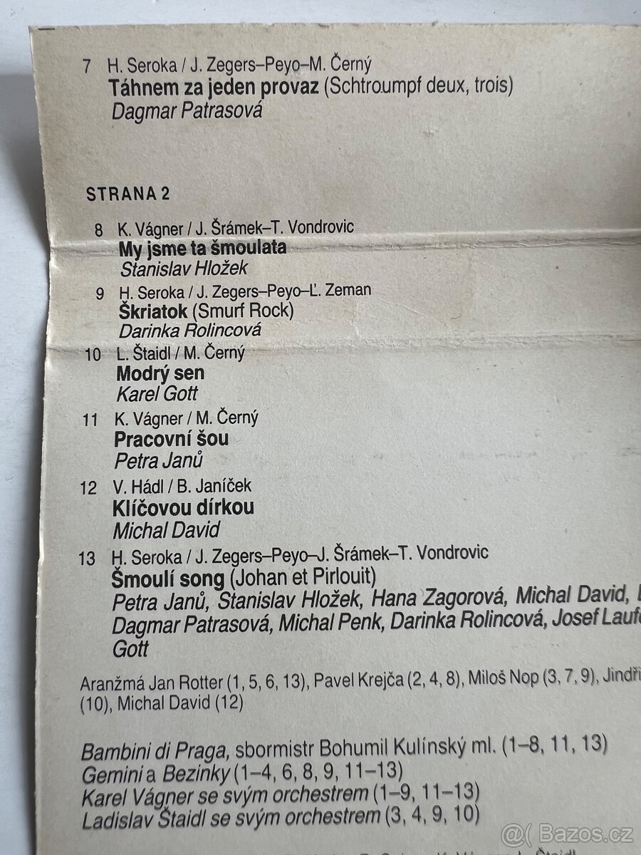 Šmoulové - Supraphon 1988 - MC kazeta - 10