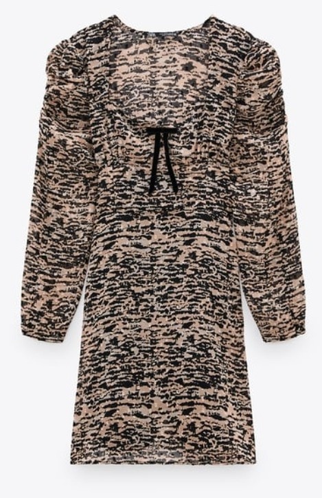 ZARA. Jarní šaty s dlouhým rukávem. - 10