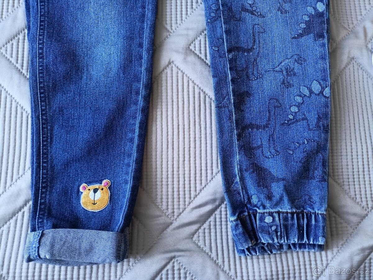 Nové džíny 128/134+nové tenisky, vel.33 - 10