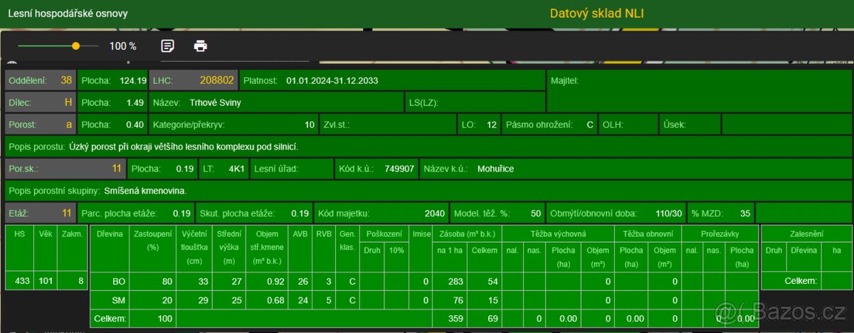 Prodám pozemky v k.ú. Mohuřice, p.č. 440 , 434/1 a 434/3 - 10