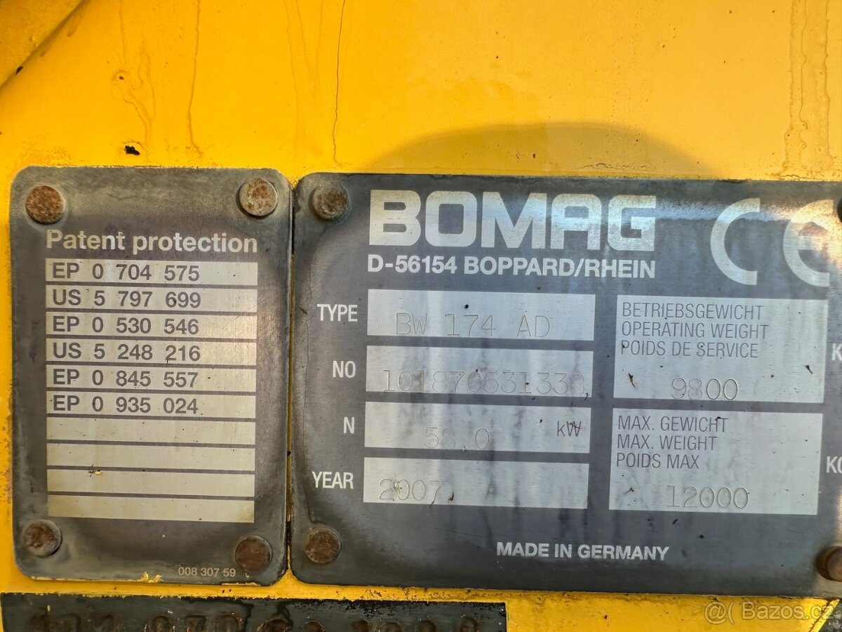 BOMAG BW 174 AD 2007 VIN 338 - 10