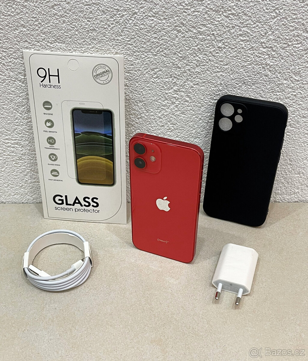 🍏 Apple iPhone 12 MINI 64GB - Red (12m. ZÁRUKA) + DÁRKY - 10