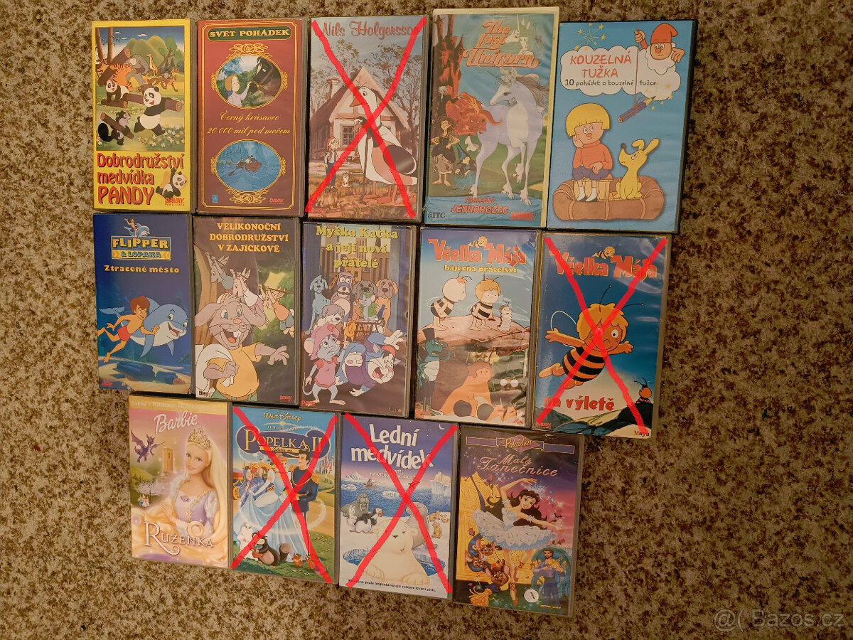 25 Kč/kus - originální VHS videokazety - český dabing - 10