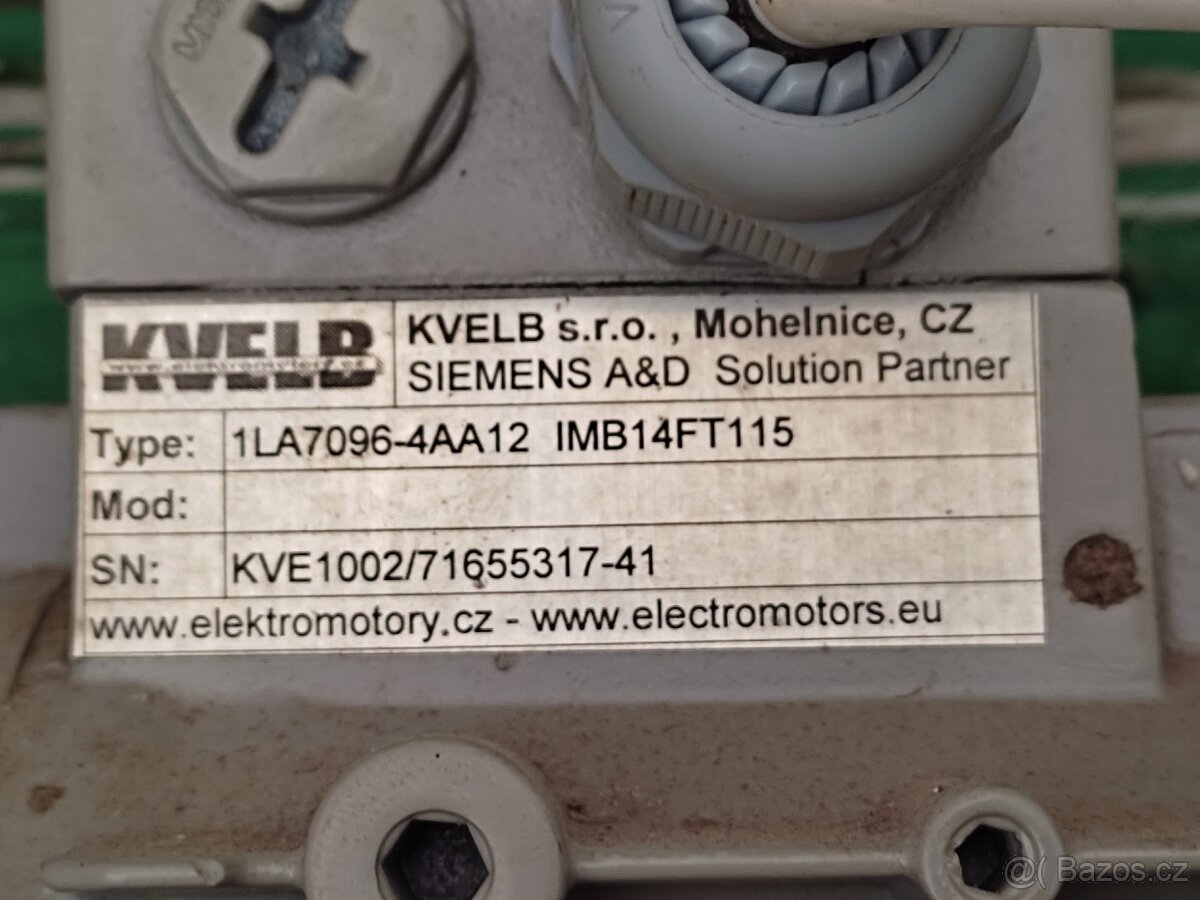 PRODÁM 2 KS ELEKTROMOTOR SIEMENS - 10