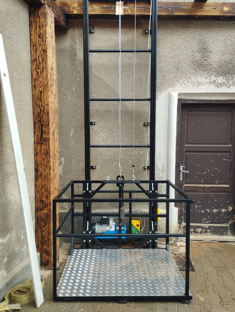 Plošinový výtah ke zdi vrátek zvedák - 10