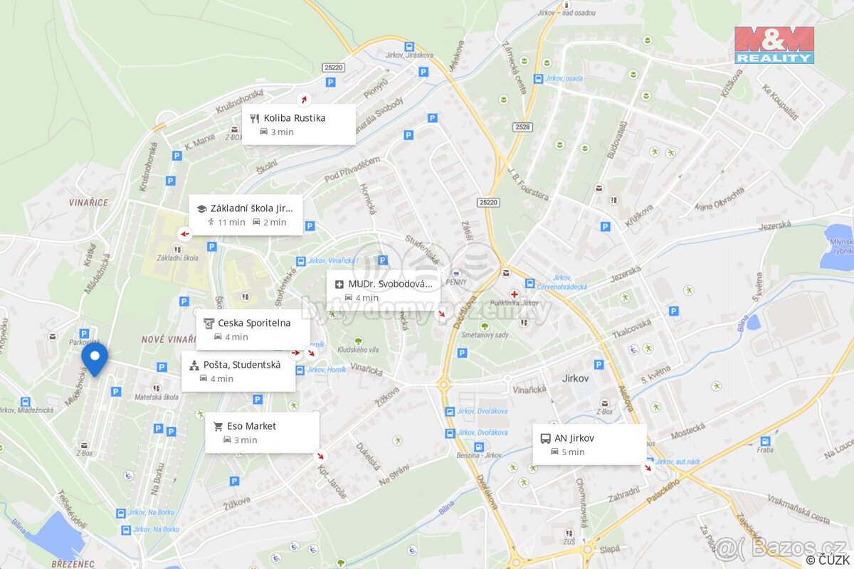 Pronájem bytu 1+1, 40 m², Jirkov, ul. Mládežnická - 10