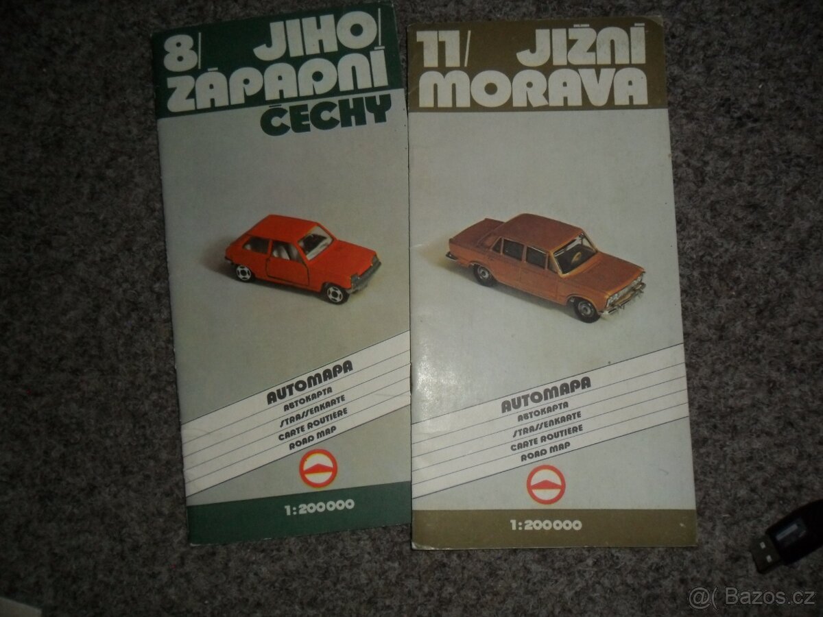 mapy - vojenská, automapy, Česká republika, různé - 10