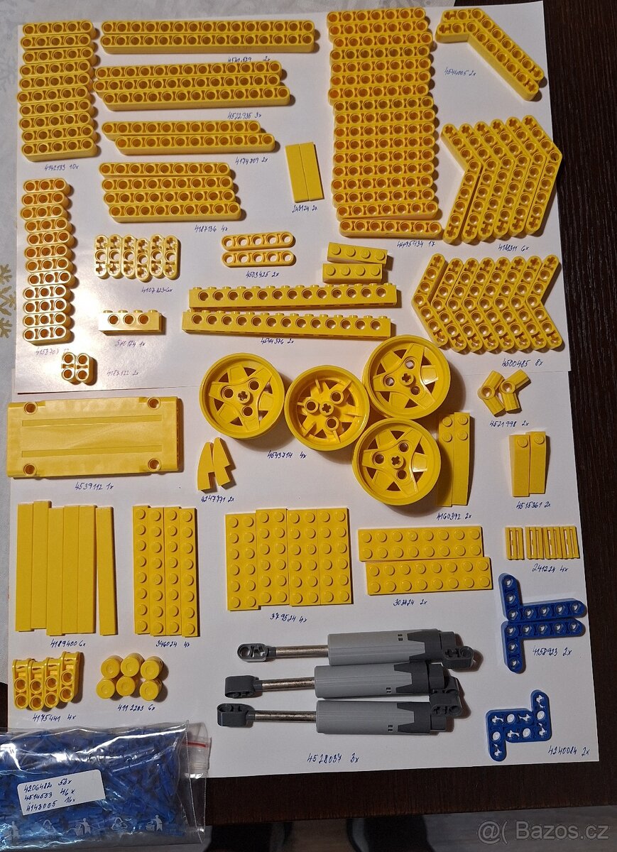 Velká Sada 3 stavebnic Lego technic: Nakladač+Traktor+Motor - 10