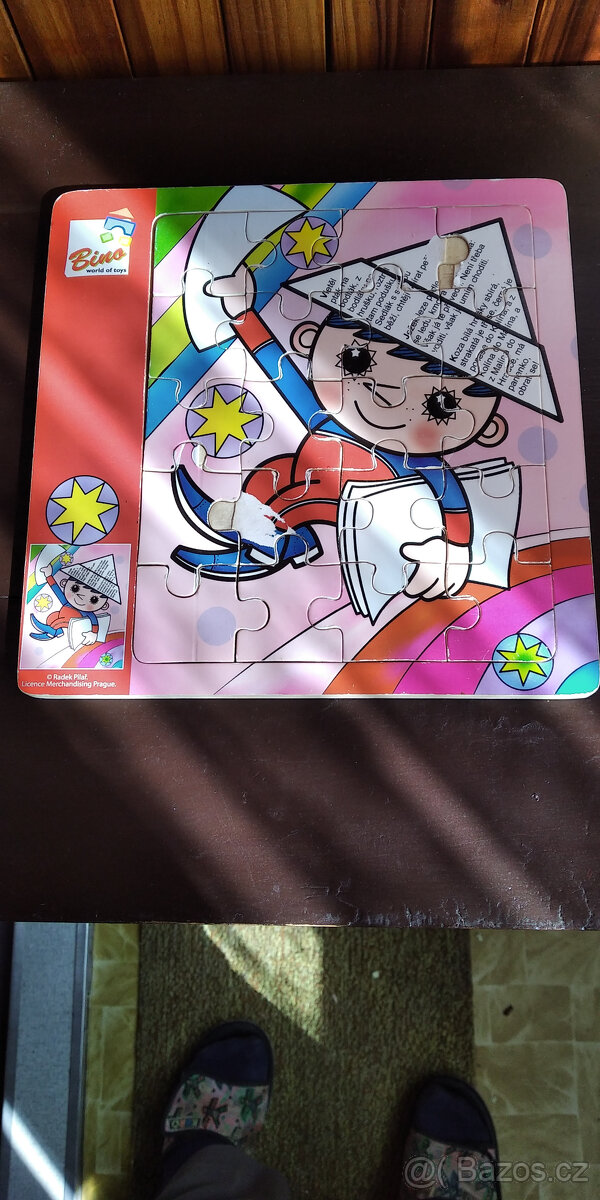 Puzzle velké, dřevěné, skládačka, hodiny, dětský doktor - 10