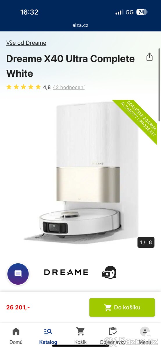 Roboticky vysavac DREAME X40 ultra complete - 10