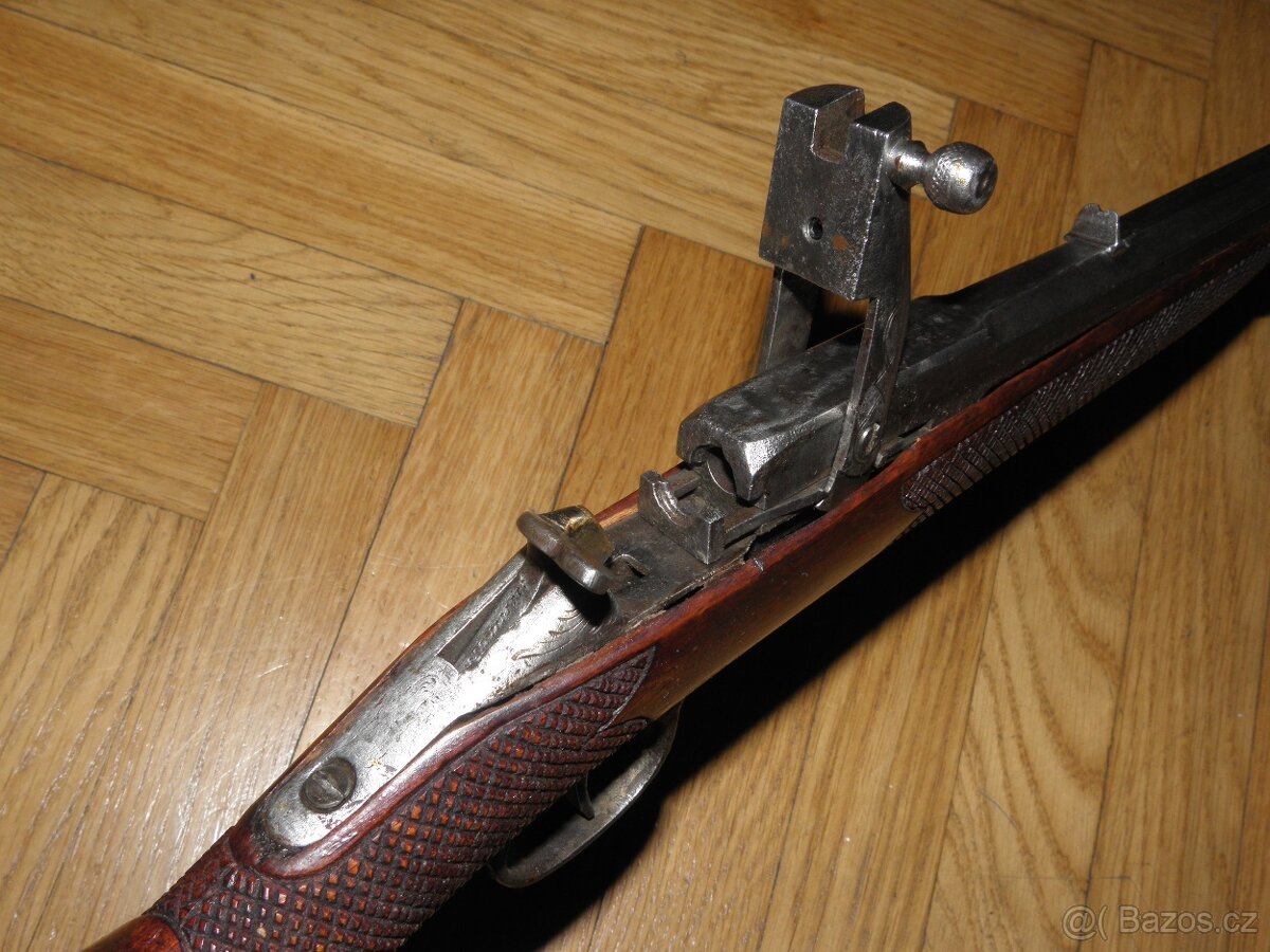 Historická flobertka 9mm - výrobce Emil Eggerth z Písku - 10