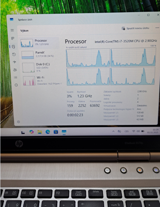 HP EliteBook 8570p/ Core i7 / 8 GB / SSD 240GB/ WIN 11 PRO - 10