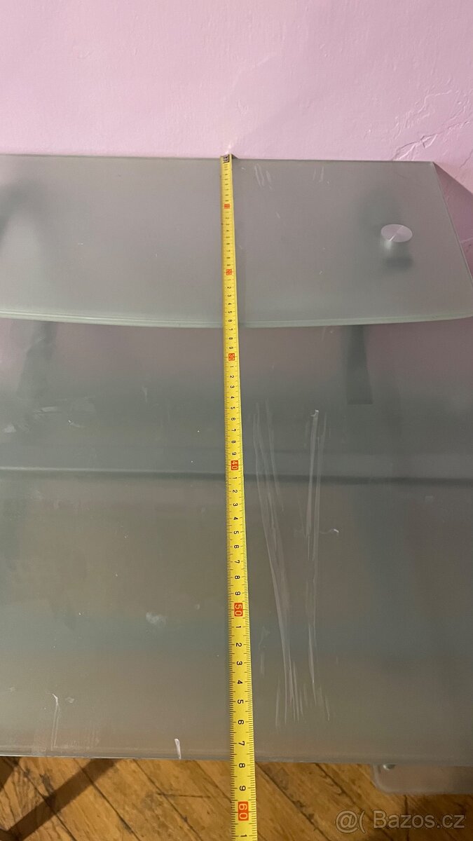 Prodám rozkládací skleněný PC stůl – variabilní - 10