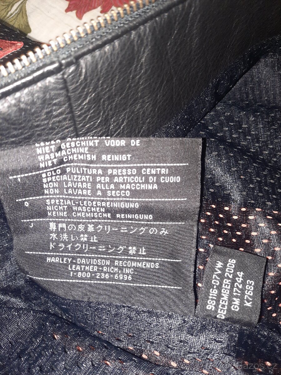 Harley Davidson dámská kožená bunda vel.40-42 - 10