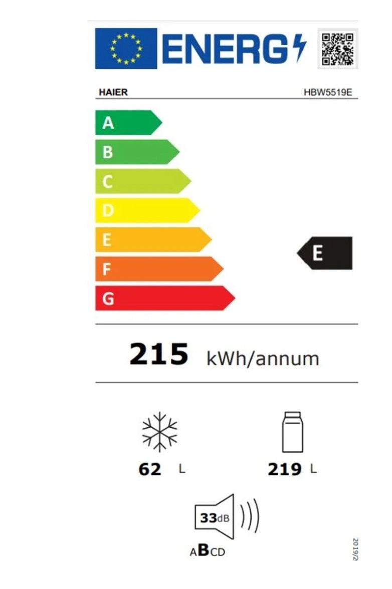 Vestavná lednice Haier HBW5519E-NOVÁ- - 10