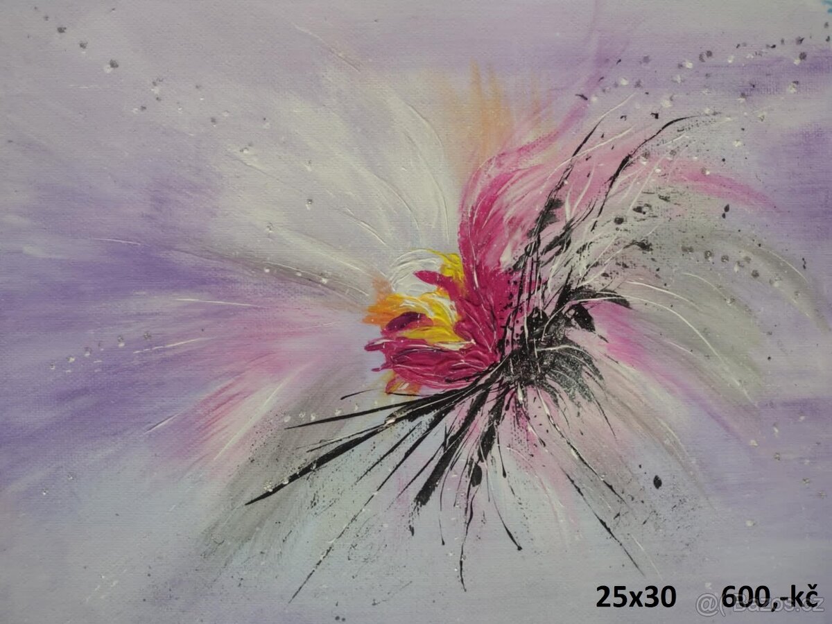 Ručně malované obrazy,akryl na plátně - 10
