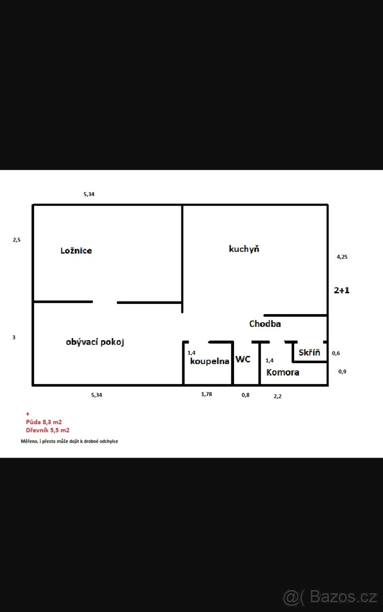 Hezký prostorný byt 2+1 72 m2 se zahradou na klidném místě - 10