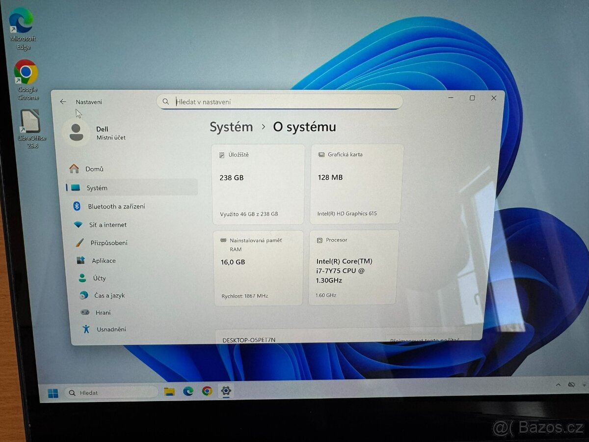 Notebook-Tablet Dell Latitude 7285, 256GB, 16GB, Windows 11, - 10