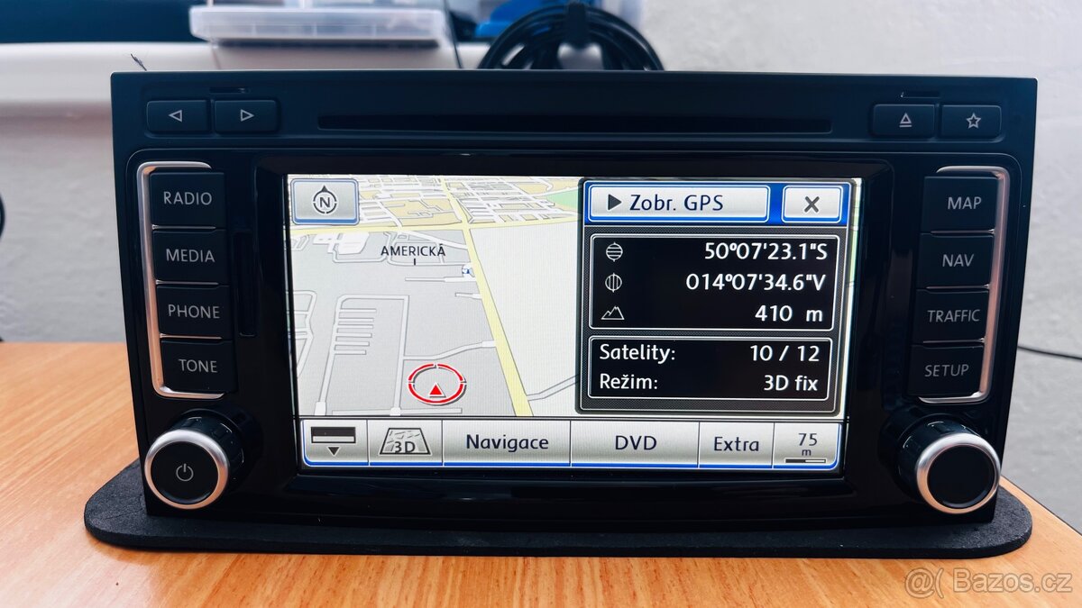 Rádio RNS 510 - Multivan / Touareg - RNS510 - DAB+ LED, SSD - 10